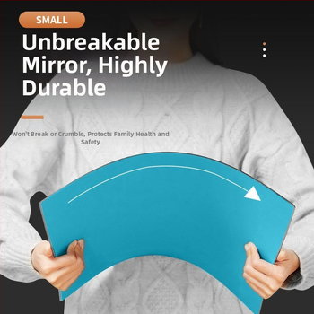 Ακρυλικός καθρέφτης μακιγιάζ, τοίχου με κόλλα, HD καθρέφτης ντυσίματος για ρούχα και ντουλάπα — Powerful Merchant