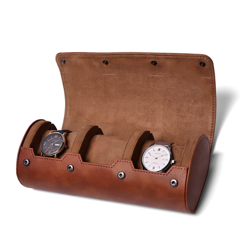 Cutie de depozitare pentru ceasuri - căptușită cu fleece, inserție portabilă pentru călătorii, ambalare în cutie