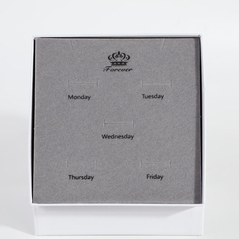 Cutie pentru cercei - organizator cu 7 compartimente, capacitate pentru 5 compartimente, ambalare bijuterii