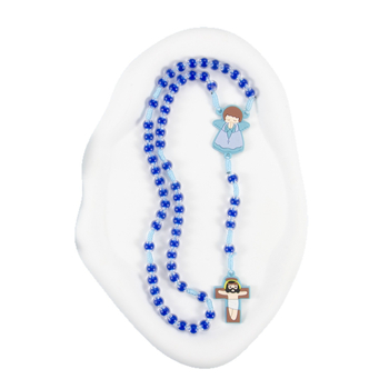 Colier cu personaje de desene animate, design geometric, plastic, manufactură manuală, lanț obișnuit, origine Yiwu