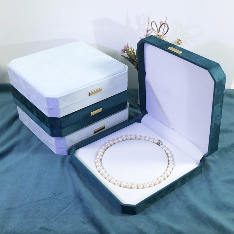 Nyolcszögletű gyöngy nyaklánc doboz — kompozit anyagok; ékszerszállítási csomagolás; kiskereskedelmi csomagolás