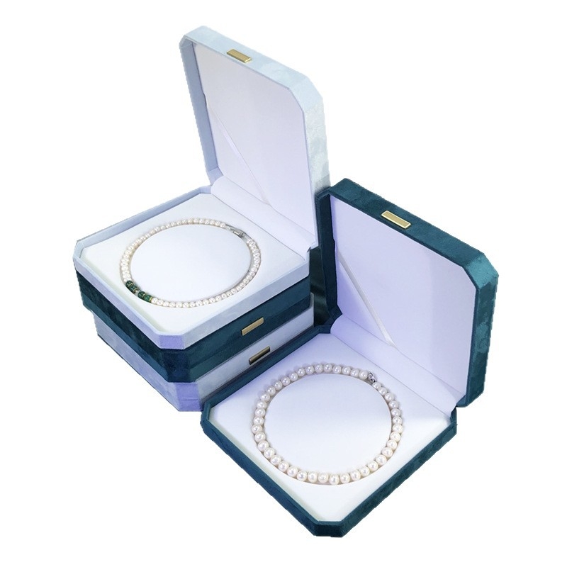 Nyolcszögletű gyöngy nyaklánc doboz — kompozit anyagok; ékszerszállítási csomagolás; kiskereskedelmi csomagolás