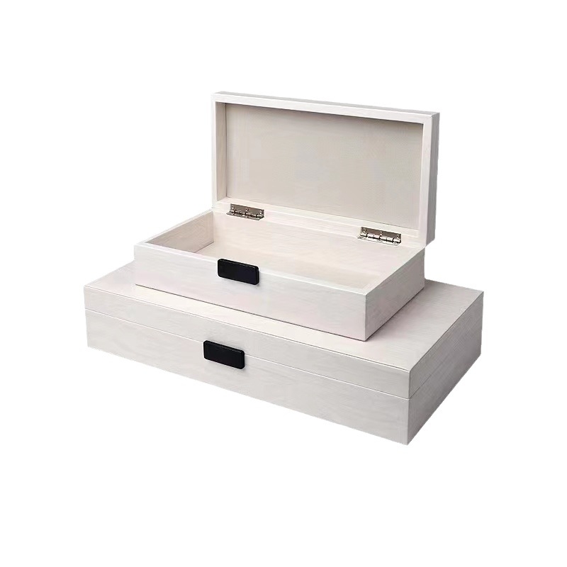 Cutie de bijuterii din piele — Design modern simplu, Carcasă solidă, Model uniform, Depozitare pe birou