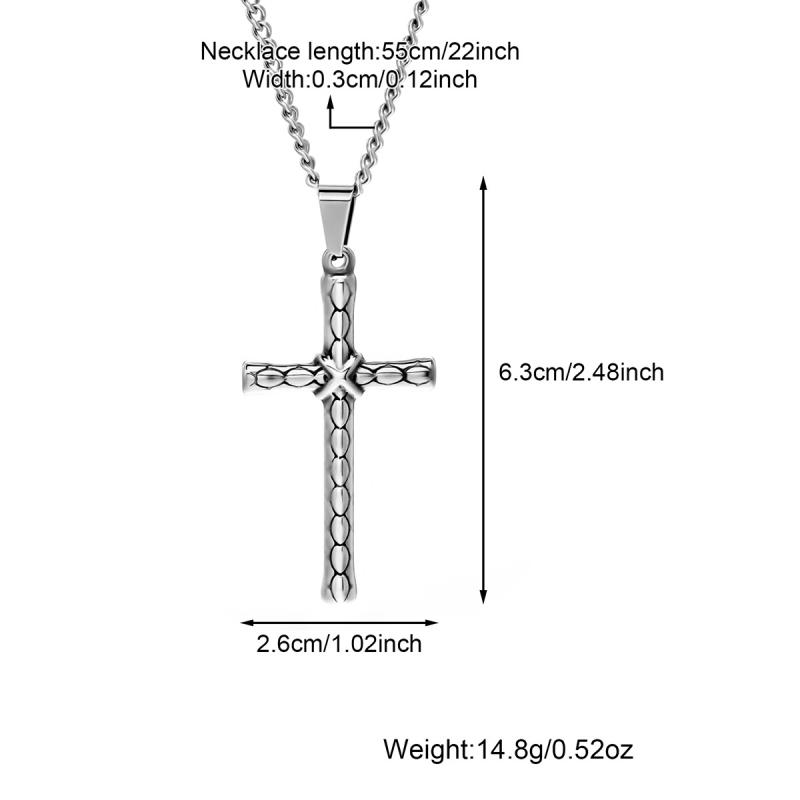 Colier cu pandantiv cruce din oțel de titan, placare electrolitică, formă geometrică, lanț șarpe rotund, tendință personalizată