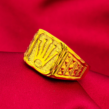 Inel cu coroană pentru femei — alamă, geometric, electroplacare, design original