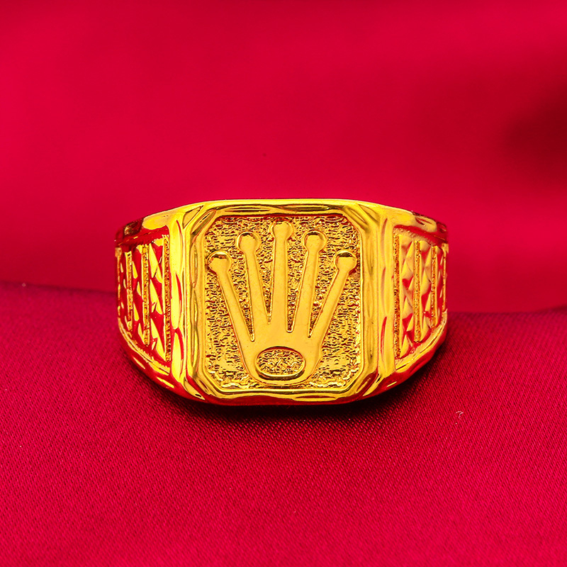 Inel cu coroană pentru femei — alamă, geometric, electroplacare, design original