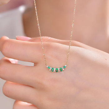 Ogrlica od srebra 925 s geometrijskim dizajnom, O-lanac, višeslojna, lagani luksuzni stil za žene