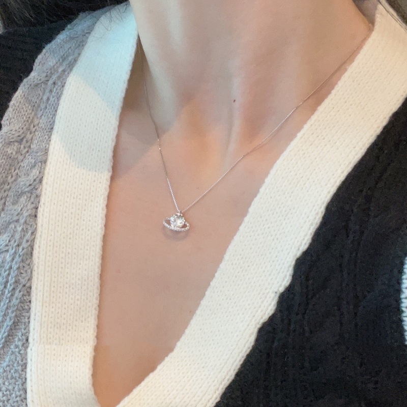 Lančić s privjeskom u obliku srca od cirkonija, od srebra 925, lanac kutijastog tipa