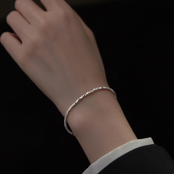 Brățară din cupru, placare electrolitică, lanț geometric cu două elemente pentru femei, stil chinezesc nou.