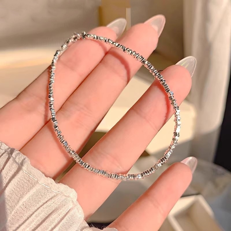 Brățară din cupru, placare electrolitică, lanț geometric cu două elemente pentru femei, stil chinezesc nou.