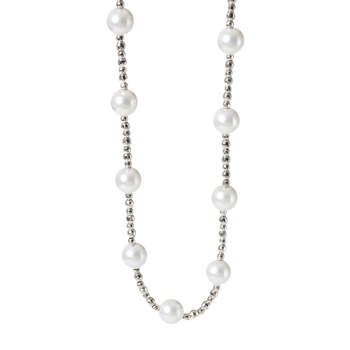 Ogrlica od S925 srebra s perlama, lanac od perli, težina 16 g, privjesak od srebra 925, stil prirodan, svjež i sladak