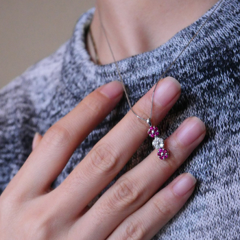 Colier din argint S925 cu pandantiv sidef, lanț O, 41–50 cm, 2,99 g