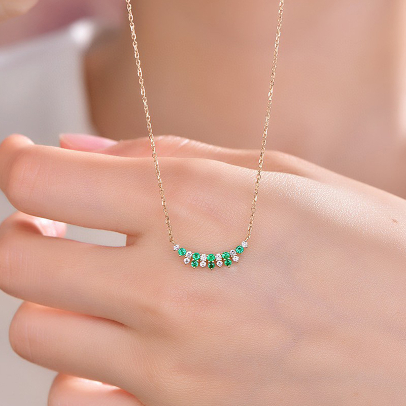 Ogrlica od srebra 925 s O-lančićem, višeslojna, elegantan stil