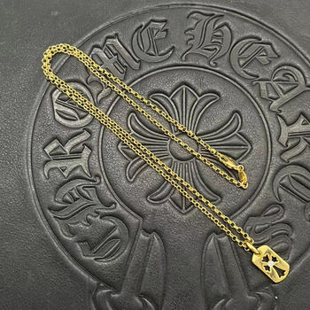 Punk hip-hop mini vojni dog tag ogrlica s dijamantnim križem, srebrna i 22K pozlata