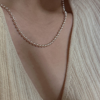 Colier din argint 925, stil coreean, design geometric, lanț 43 cm, greutate 9,2 g