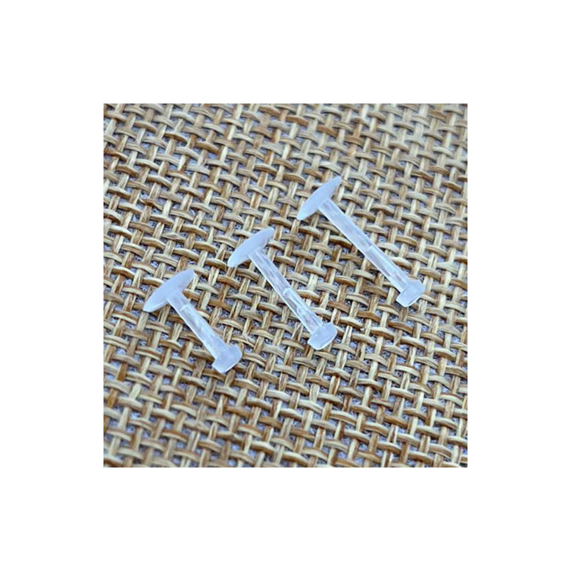 Akrila lūpu pīrsingi ar ģeometrisku T formas dizainu, 100% akrils, injekcijas liešana