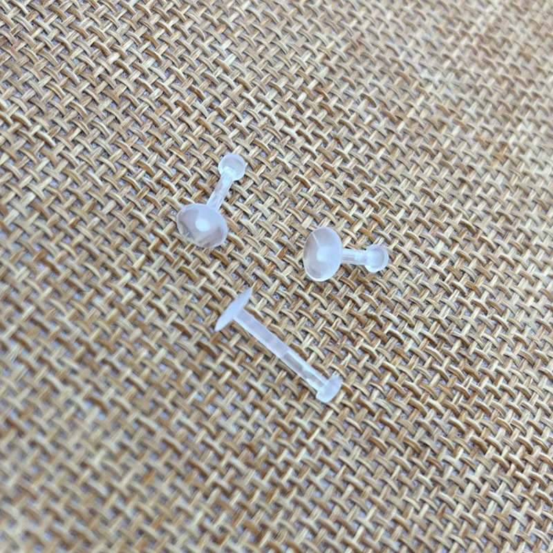 Akrila lūpu pīrsingi ar ģeometrisku T formas dizainu, 100% akrils, injekcijas liešana