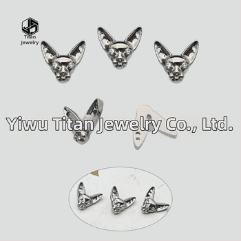 Piercing do pery – Titanová zliatina, dizajn Sphynx mačky, motív hlavy mačky, mikro nastavenie, unisex punk