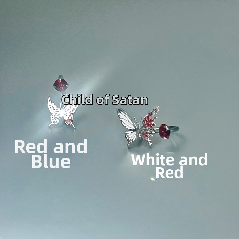 Lūpu gredzens un lūpu studs, iekšējā vītne, titāna tērauds, roku darbs