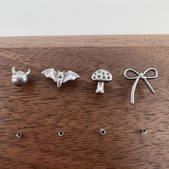 Lip nails no titāna sakaļojuma, universālās elektroplakē piercing rotaslietas, cirkona kristāls, Asteroīdā sērija