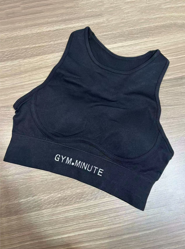 Moterų jogos sportinis liemenėlė – labai elastinga ir kvėpuojanti, nailono audinys, lieso kirpimo, juosmens ilgis, su įdėtomis pagalvėlėmis