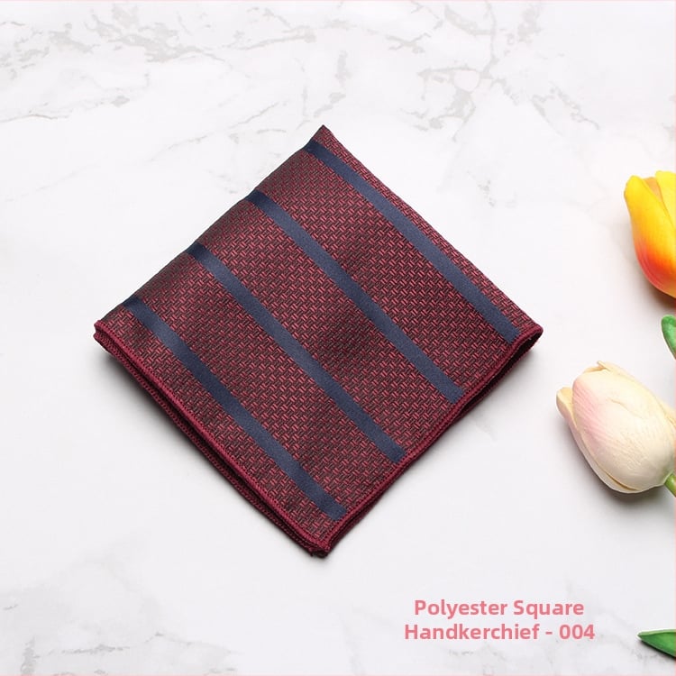 Vyrų kišeninė servetėlė – madingas stilius, poliesteris, džakardo audinys, raštas: taškeliai, dryželiai, lapai