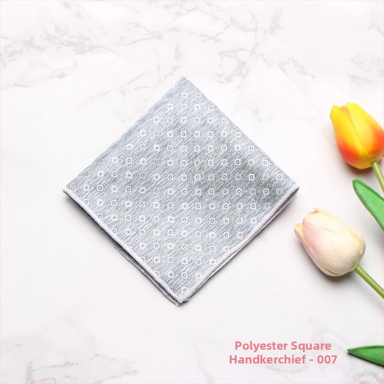 Vyrų kišeninė servetėlė – madingas stilius, poliesteris, džakardo audinys, raštas: taškeliai, dryželiai, lapai