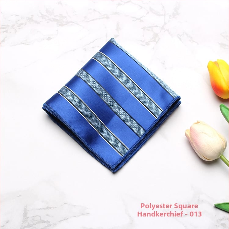 Vyrų kišeninė servetėlė – madingas stilius, poliesteris, džakardo audinys, raštas: taškeliai, dryželiai, lapai