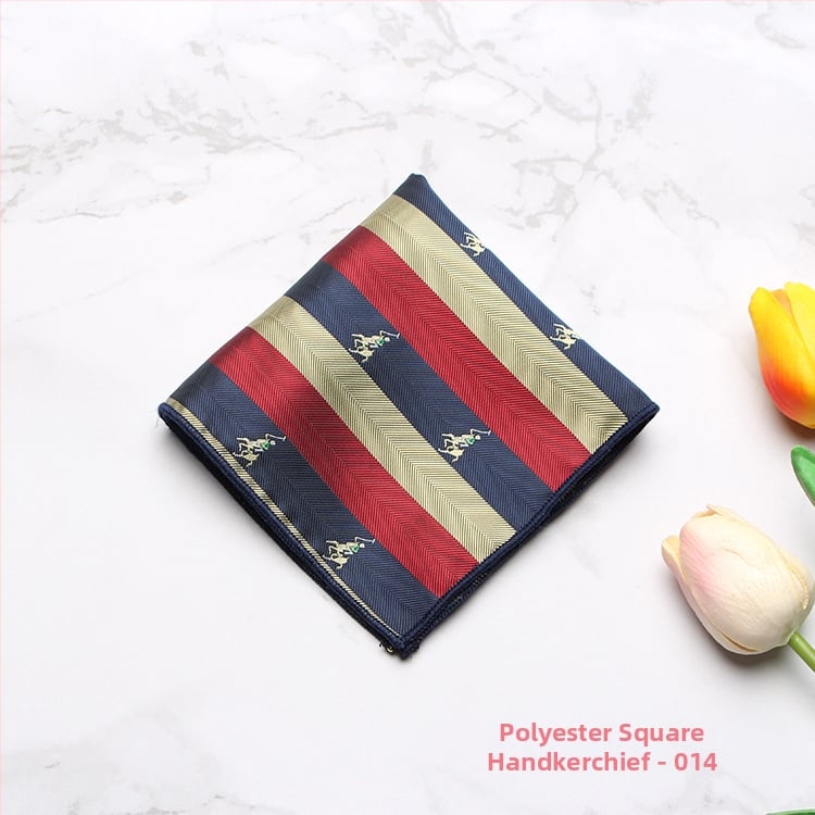 Vyrų kišeninė servetėlė – madingas stilius, poliesteris, džakardo audinys, raštas: taškeliai, dryželiai, lapai