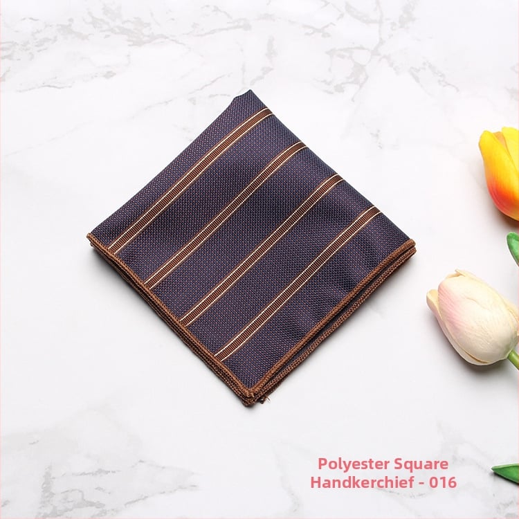 Vyrų kišeninė servetėlė – madingas stilius, poliesteris, džakardo audinys, raštas: taškeliai, dryželiai, lapai