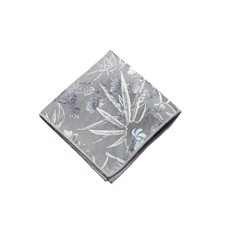 Мъжка джобна кърпичка за смокинг – полиестерни нишки, модерен стил, жакардова обработка, шарка: точки, ивици, листа