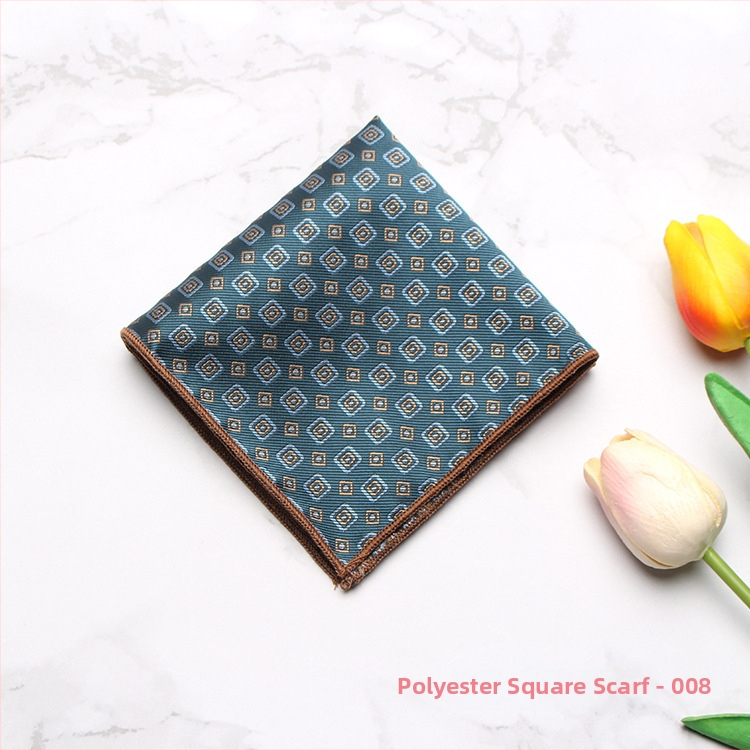 Мъжка джобна кърпичка за смокинг – полиестерни нишки, модерен стил, жакардова обработка, шарка: точки, ивици, листа