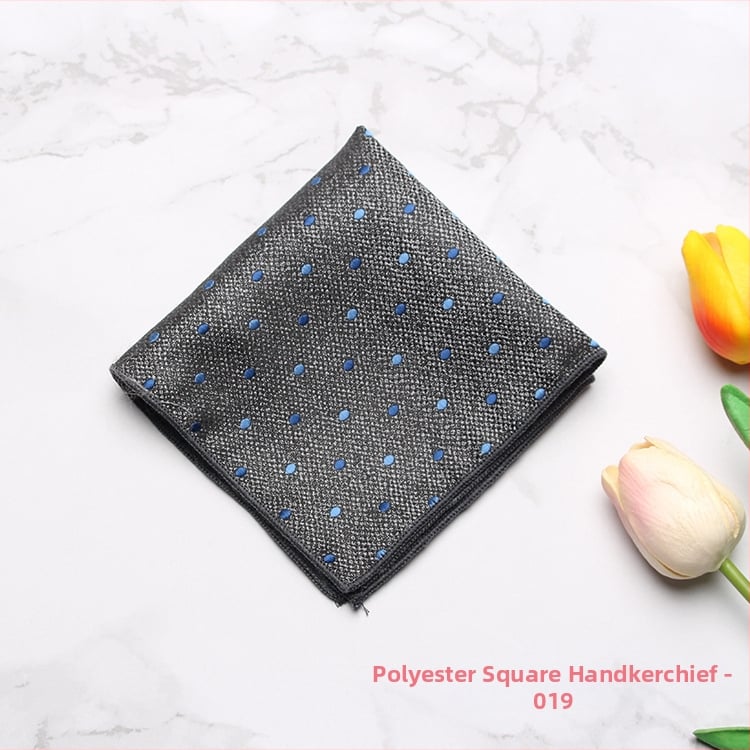 Мъжка джобна кърпичка за смокинг – полиестерни нишки, модерен стил, жакардова обработка, шарка: точки, ивици, листа