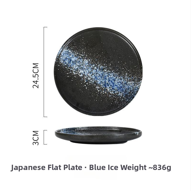 Gabby Ceramics porcelánový tanier, japonský štýl, kruhový, vhodný do mikrovlnnej rúry, rôzne vzory, farby pod glazúrou