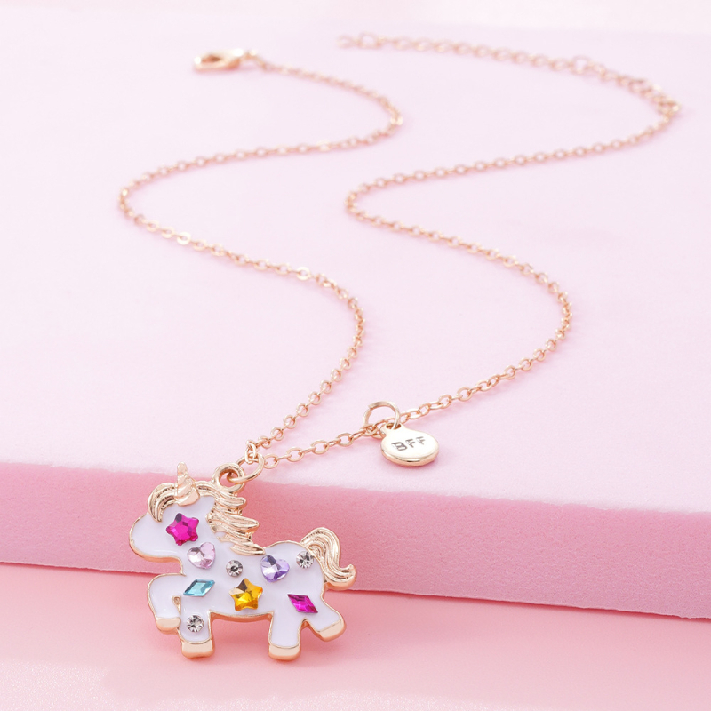 Колие за деца със карикатурни персонажи, висулка от сплав, персонализиран дизайн