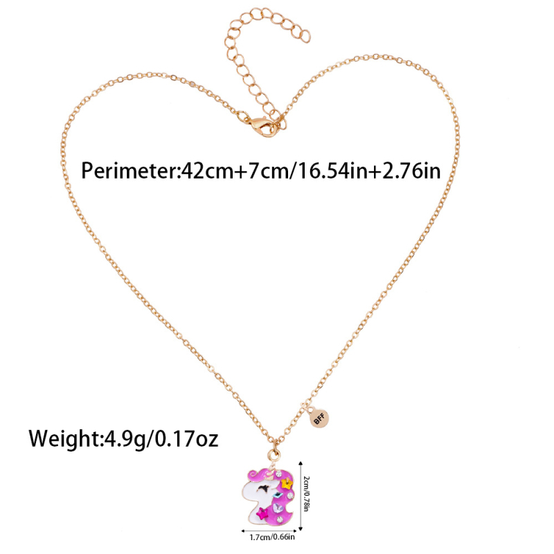 Колие за деца със карикатурни персонажи, висулка от сплав, персонализиран дизайн