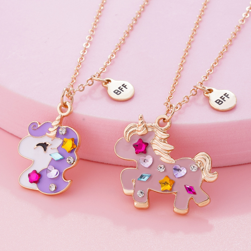 Колие за деца със карикатурни персонажи, висулка от сплав, персонализиран дизайн