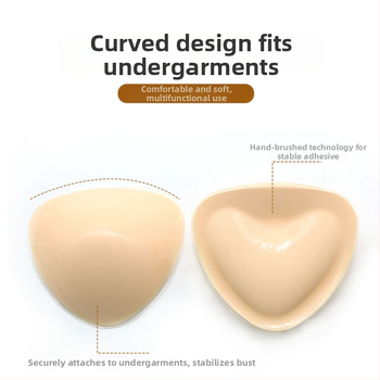 MISS&HUA Tankesnė trikampė krūtinės pagalvėlė, Lipnus putų įdėklas push-up efektui, Nematomas po maudymosi kostiumėliu ir apatine apranga