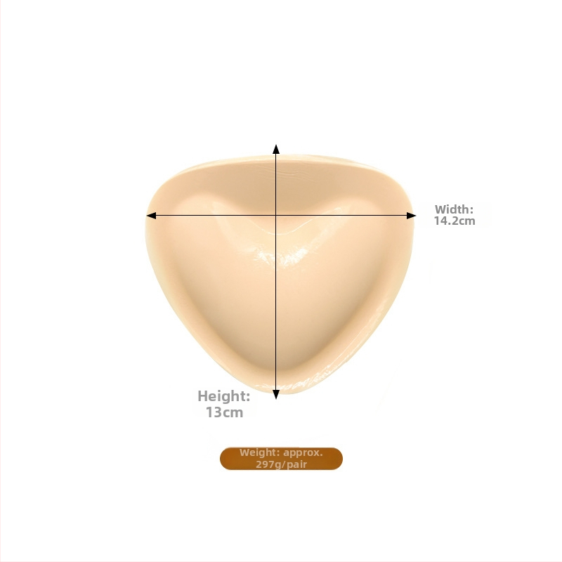 MISS&HUA Tankesnė trikampė krūtinės pagalvėlė, Lipnus putų įdėklas push-up efektui, Nematomas po maudymosi kostiumėliu ir apatine apranga