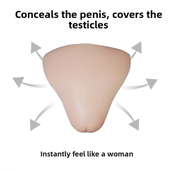 Silikoninis Cross-Dressing įdėklas vyrams – žiedo lapo forma, nematomas, storis, 2022 m. pavasaris