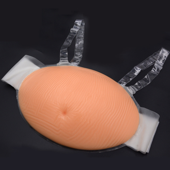 Didelis silikoninis dirbtinis pilvas su peties diržu Velcro rekvizitams nėštumui – sutirštintas, padidina tūrį, 15 dienų gamybos ciklas, prekinis ženklas PIVY