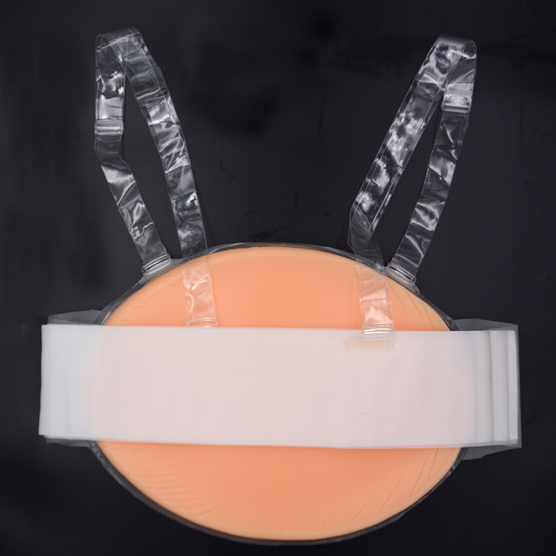 Didelis silikoninis dirbtinis pilvas su peties diržu Velcro rekvizitams nėštumui – sutirštintas, padidina tūrį, 15 dienų gamybos ciklas, prekinis ženklas PIVY