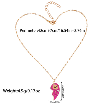 Детско колие с капибара – карикатурен стил, сплав, никелиране, стандартна верижка, форма животно (капибара)