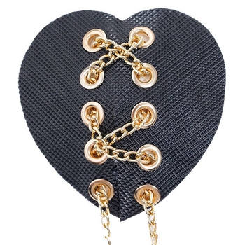 PU odinės spenelių grandinėlė su metalo dekoru, seksualus gotikinio stiliaus krūtinės pleistras moterims, tinkamas vakarėliams ir muzikos festivaliams