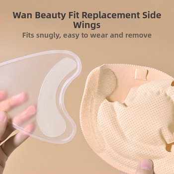 Siliconinis krūtinės šoninis sparno priedas, nematomas po drabužiais, spenelio lašinio formos dizainas, seksualus stilius