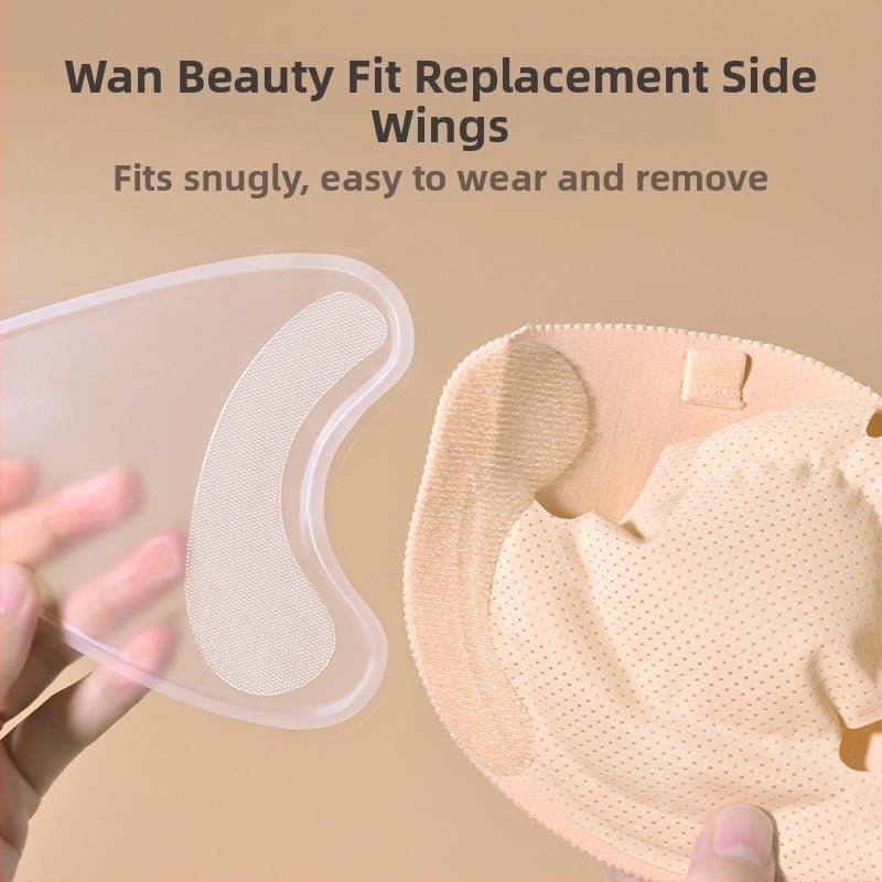 Siliconinis krūtinės šoninis sparno priedas, nematomas po drabužiais, spenelio lašinio formos dizainas, seksualus stilius