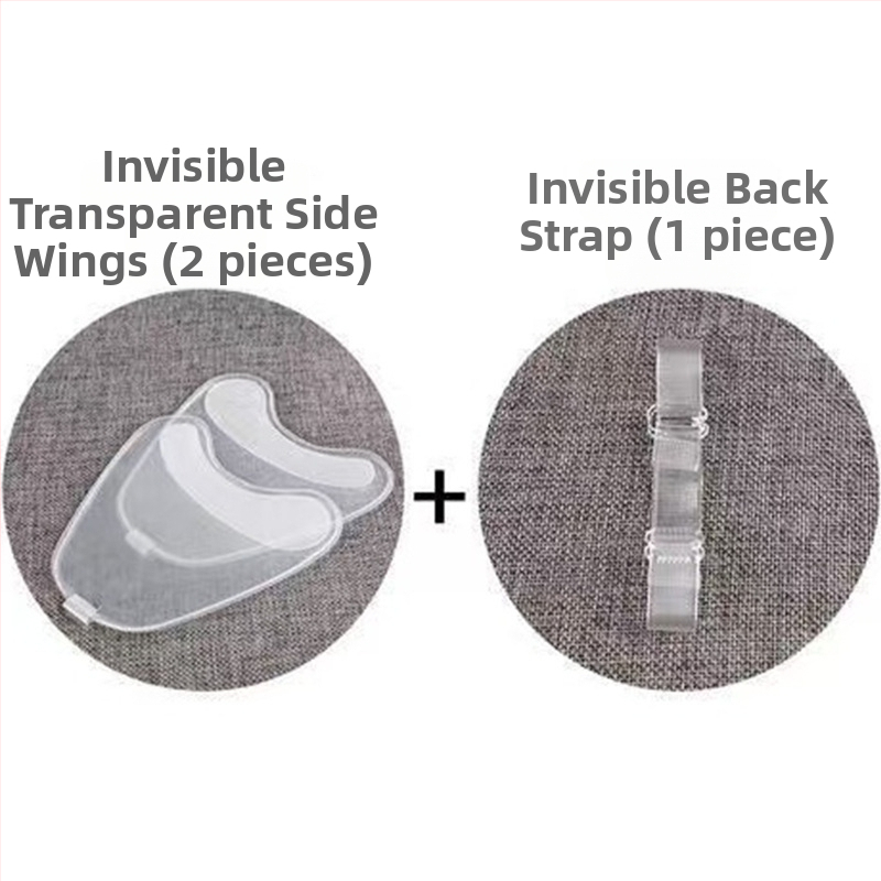 Siliconinis krūtinės šoninis sparno priedas, nematomas po drabužiais, spenelio lašinio formos dizainas, seksualus stilius