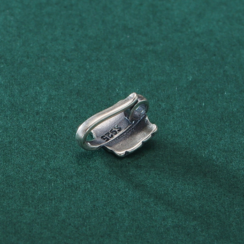 Spona za užad s motivom Taotie božanstvene zvijeri, 925 srebra, retro završetak, kineski stil