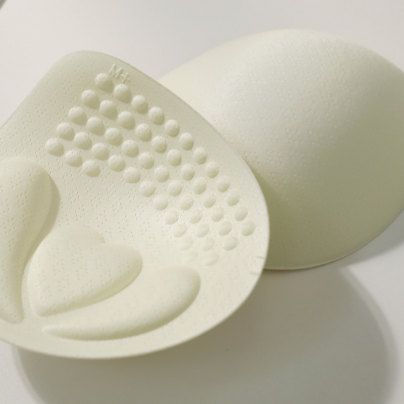 Krūties įdėklai su vandens lašų forma, storinantys, kvėpuojantys nailono įdėklai