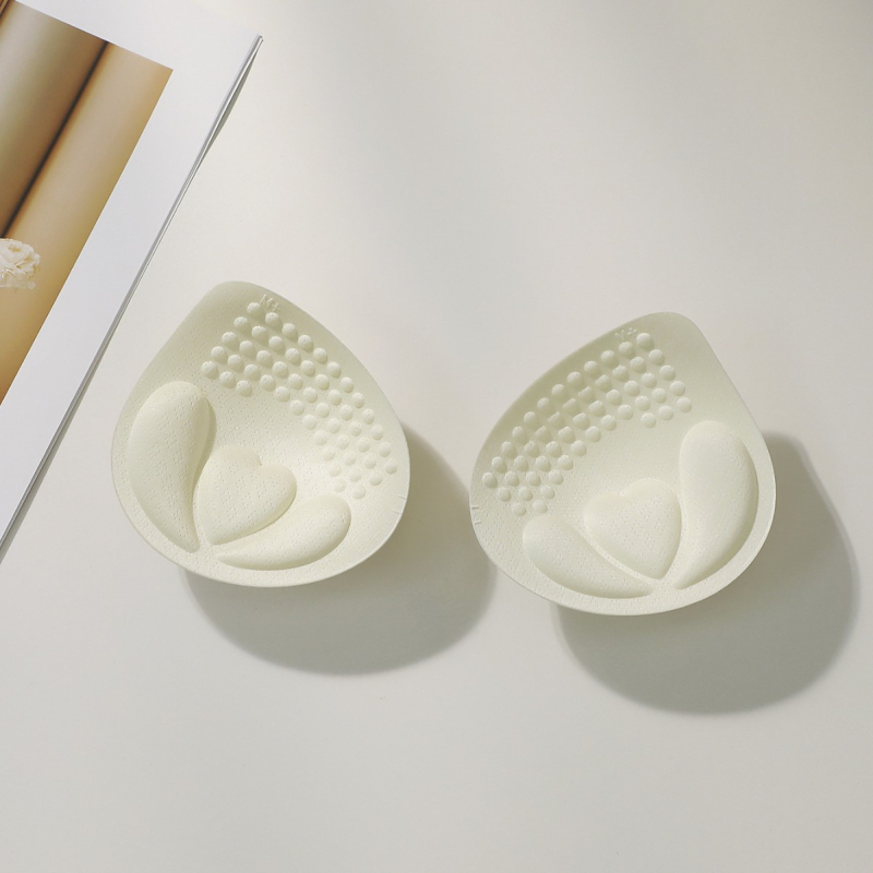 Krūties įdėklai su vandens lašų forma, storinantys, kvėpuojantys nailono įdėklai